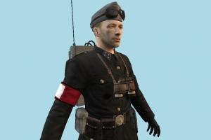 Nazi Signaller 3d model